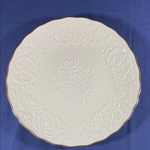 Lenox The Wedding Promise Marriage Plate with gold trim